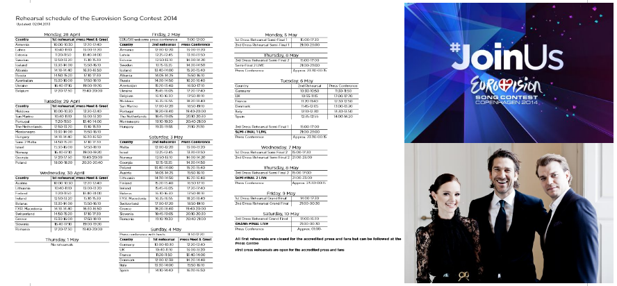 rehearsal schedule_2014